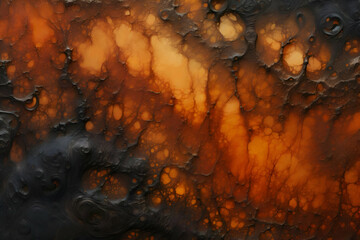 Acrylic paint texture orange and black colors. High quality