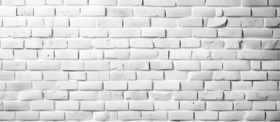 Brick wall colored white