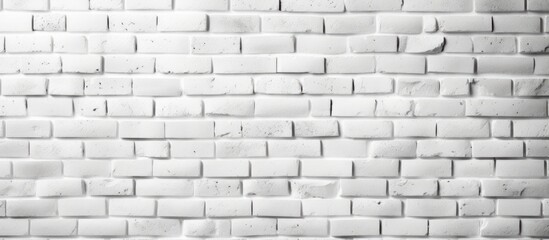Fototapeta premium Brick wall colored white