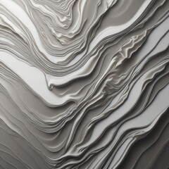 Abstract white background, 3d render, abstract wavy background, white and grey waves 