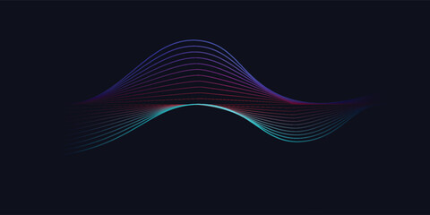 3D white geometric abstract background overlap layer on bright space with waves decoration. Minimalist modern graphic design element cutout style concept for banner, flyer, card