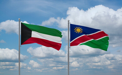 Namibia and Kuwait, country relationship concept
