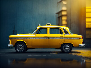 Yellow Yellow taxi car