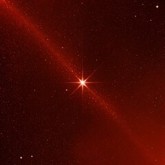 red background with stars