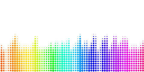 sound wave Effect. gradient music. rainbow wave. rainbow sound wave Effect.