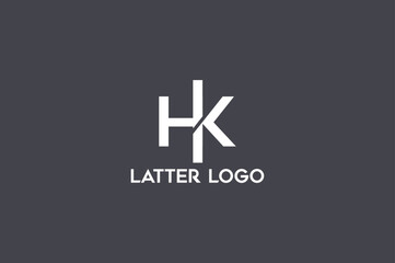 Obraz premium Creative, Monogram Latter, Company, business H K logo design 