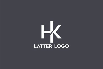 Fototapeta premium Creative, Monogram Latter, Company, business H K logo design 