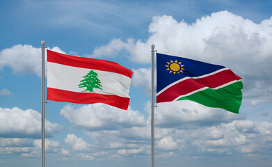 Namibia and Lebanon, country relationship concept