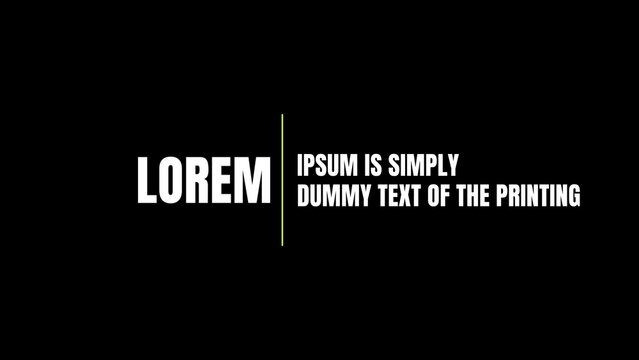 Corporate Animated Titles