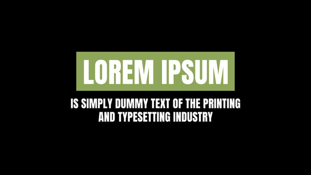 Corporate Text Animation