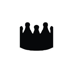 Crown icon. Simple style jewelry shop big sale poster background symbol. Luxury brand logo design element. Crown t-shirt printing. Vector for sticker.