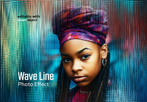 Wave Line Photo Effect