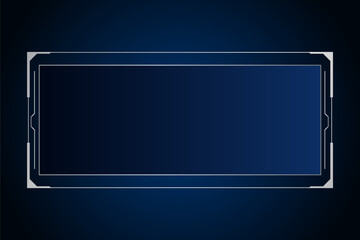 Sci fi futuristic user interface, HUD template frame design, Technology abstract background	
