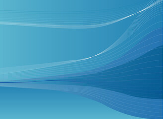 光と波のベクター素材