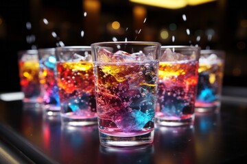 Drinks in Glasses created with Generative AI Technology, ai, generative