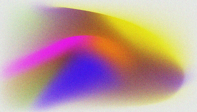Blurred gradient with film noise texture. Colorful noise gradient texture background. Art design for cover, magazine, book, social media, wallpaper.