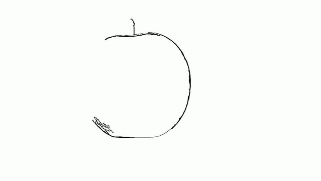the whiteboard animation video of apple