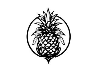 pineapple fruit design illustration