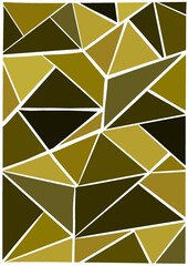 Green different shades mosaic geometric abstract background