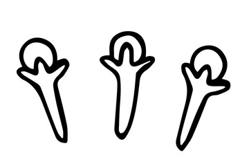 Clove seeds element. Aromatic spice. Holiday aroma ingredient. Natural scent. Hand drawn vector illustration isolated on white background.	