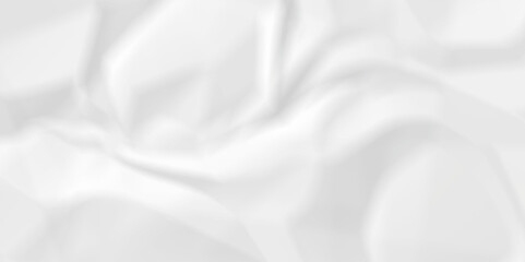 Fototapeta premium White paper crumpled texture. white fabric textured crumpled white paper background. panorama white paper texture background, crumpled pattern texture background.