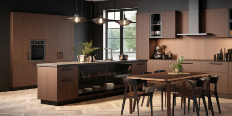 Modern Kitchen in a Luxury Apartment