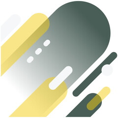 Modern Geometric Rounded Corner