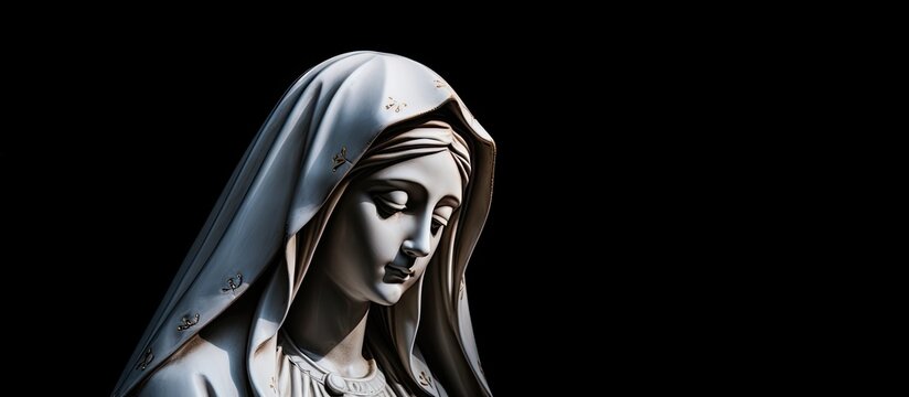 Catholic statue of Virgin Mary known as Our Lady of Grace