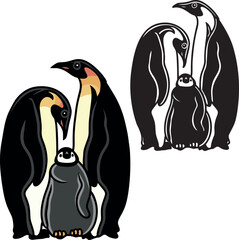 Penguins family