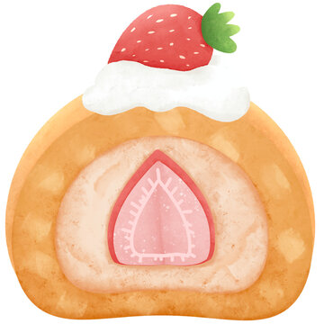 strawberry jam roll