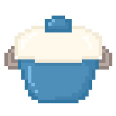 Pot cartoon pixel 