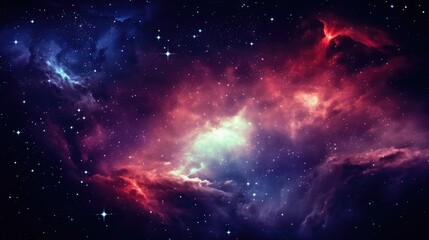 Dazzling space wallpaper for design experimentation