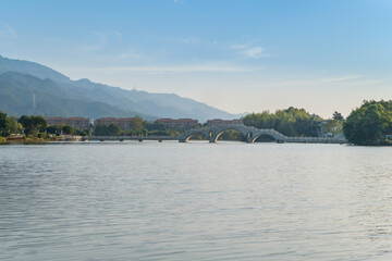 Beautiful Longshui Lake Wetland Park, Chongqing, China