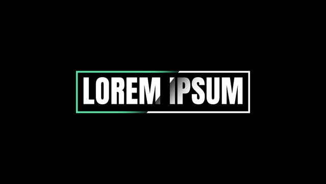 Abstract Animated Text