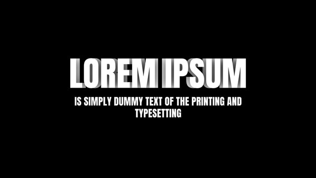 Clean Animated Text