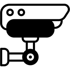 Vector Icon CCTV Camera, Security Camera, Building, Technology, Surveillance, Security