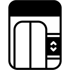 Vector Icon Elevator, Lift, Transportation, Electronics, Arrow