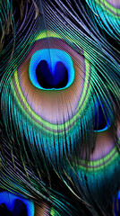 Naklejka premium Pena de pavão