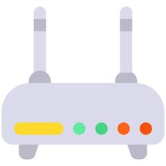 Vector Icon Wireless Router, WIFI, WIFI Router, Router, Modem, Access Point