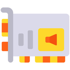 Vector Icon Sound Card, Card, Electronic, Computer Hardware, Technology, Sound