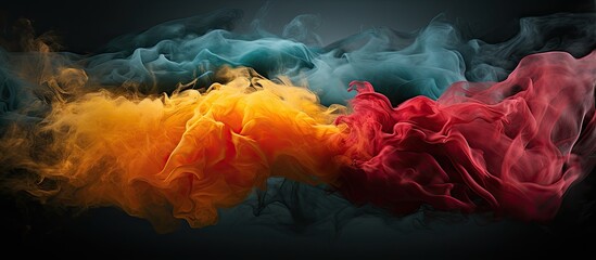 Catalonia and Northern Ireland display colored smoke flags together - obrazy, fototapety, plakaty