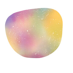 Abstract Watercolor Organic Freeform Shape