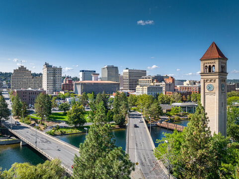 spokane landmark washington clocktower downtown