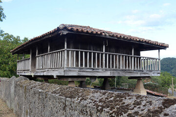 Fototapeta na wymiar Hórreo, a typical granary from the northwest of Spain