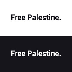 Free Palestine. Save Palestine, Palestine Typography T-shirt Vector Design