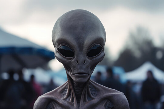 Paranormal encounter: portrait of a cosmic alien
