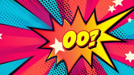  retro pop art vibe reminiscent of vibrant colors.