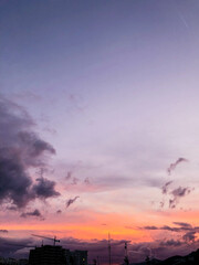 Breathtaking panoramic view of the sky featuring the perfect harmony of colors in a stunning and awe-inspiring display