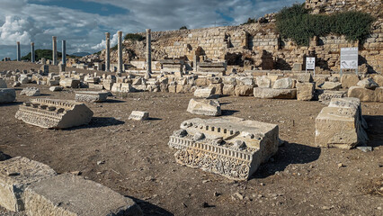 Ruin of ancient city of Knidos. Turkey.