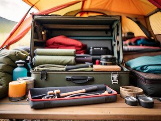 Camping Photography, generative ai